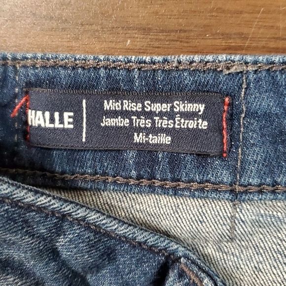 True Religion Halle Torn Fishnet Patches Skinny Distressed Jeans‎ Size 26 - Picture 9 of 12